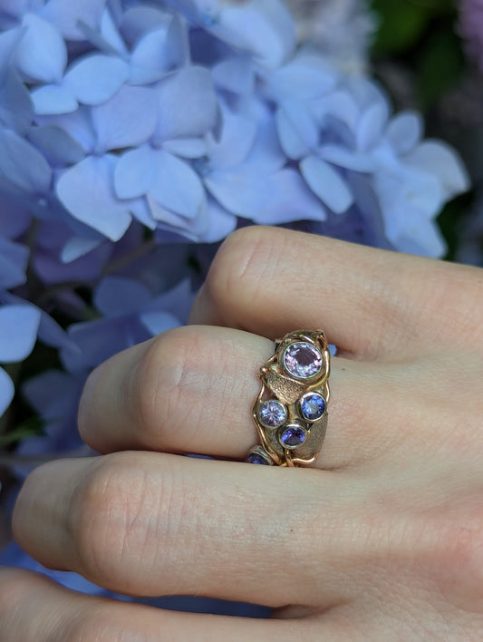 Multi-stone Sapphire Ring