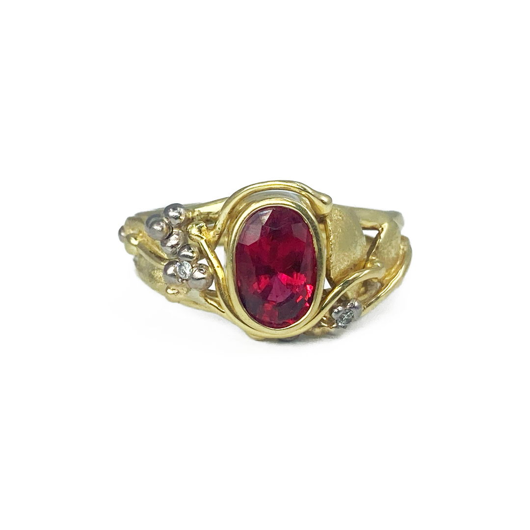 Red Spinel Ring