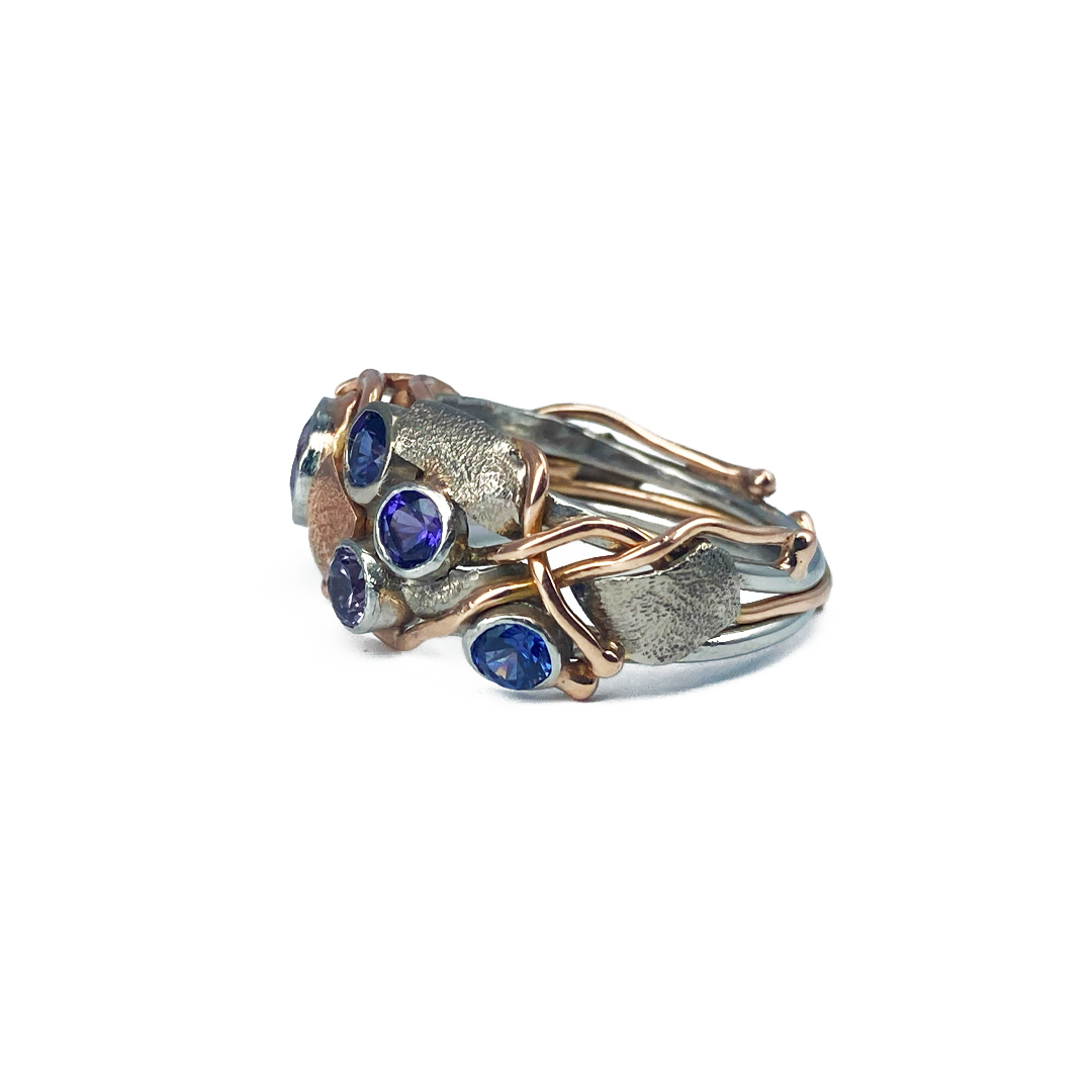 Multi-stone Sapphire Ring
